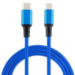 2A USB to USB-C / Type-C Braided Data Cable, Cable Length: 1m (Blue)