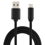 5A USB to USB-C / Type-C Super Fast Charging Braided Data Cable, Cable Length: 1.8m (Black)