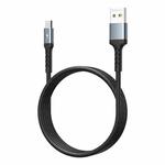 REMAX RC-161m Kayla Series 2.1A USB to Micro USB Data Cable, Cable Length: 1m(Black)