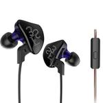 KZ ES3 1.2m 3.5mm Hanging Ear Sports Design In-Ear Style Wire Control Earphone, For iPhone, iPad, Galaxy, Huawei, Xiaomi, LG, HTC and Other Smart(Purple)