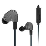 KZ ZS6 3.5mm Plug Hanging Ear Sports Design In-Ear Style Wire Control Earphone, Cable Length: 1.2m(Grey)