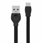 WK WDC-023a 2.4A Type-C / USB-C Fast Charging Data Cable, Length: 1m(Black)