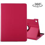 Litchi Texture Horizontal Flip 360 Degrees Rotation Leather Case for Galaxy Tab S5e 10.5 T720 / T725, with Holder(Magenta)