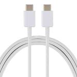 33W 6A USB-C / Type-C Male to USB-C / Type-C Male Fast Charging Data Cable for Samsung Galaxy Note 10, Cable Length: 1m (White)
