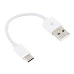 USB to USB-C / Type-C Charging & Sync Data Cable, Cable Length: 14cm(White)