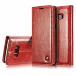 CaseMe-003 for Galaxy S8+ / G955 PU + PC Business Style Crazy Horse Texture Horizontal Flip Leather Case with Holder & Card Slots & Wallet(Red)