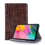 Crocodile Texture Horizontal Flip Leather Case for Galaxy Tab A 8 (2019) P200 / P205,  with Holder & Card Slots & Wallet(Brown)