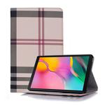 Plaid Texture Horizontal Flip Leather Case for Galaxy Tab A 8 (2019) P200 / P205,  with Holder & Card Slots & Wallet (White)