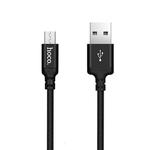 hoco X14 1m Nylon Braided Aluminium Alloy Micro USB to USB Data Sync Charging Cable(Black)