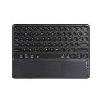 250C 10 inch Universal Tablet Round Keycap Wireless Bluetooth Keyboard with Touch Panel (Black)