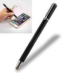 Universal 2 in 1 Multifunction Round Thin Tip Capacitive Touch Screen Stylus Pen, For iPhone, iPad, Samsung, and Other Capacitive Touch Screen Smartphones or Tablet PC(Black)