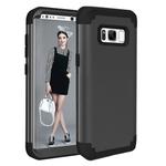 For Galaxy S8 + / G9550 Dropproof 3 in 1 No gap in the middle Silicone sleeve for mobile phone(Black)