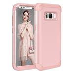 For Galaxy S8 + / G9550 Dropproof 3 in 1 No gap in the middle Silicone sleeve for mobile phone(Rose Gold)