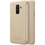 NILLKIN Frosted Texture Horizontal Flip Leather Case for Galaxy A6+ (2018) / A9 Star Lite(Gold)