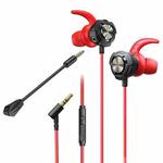 WK Assaulter Game Series YB01 3.5mm In-ear Wired Earphone(Red)