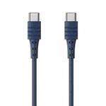 REMAX RC-068 PD 65W Type-C / USB-C to Type-C / USB-C High Elastic TPE Fast Charging Data Cable, Length: 1m (Blue)