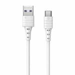 REMAX RC-068a 5A  Type-C / USB-C High Elastic TPE Fast Charging Data Cable, Length: 1m (White)