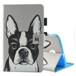 For Galaxy Tab A 8.0  / T380 & T385 Bulldog Pattern Horizontal Flip Leather Case with Holder & Card Slots