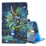 For Galaxy Tab A 8.0  / T380 & T385 Vase Pattern Horizontal Flip Leather Case with Holder & Card Slots