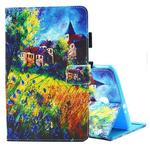 For Galaxy Tab A 8.0  / T380 & T385 Countryside Pattern Horizontal Flip Leather Case with Holder & Card Slots