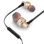 awei ES-10TY TPE In-ear Wire Control Earphone with Mic, For iPhone, iPad, Galaxy, Huawei, Xiaomi, LG, HTC and Other Smartphones(Gold)