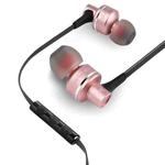 awei ES-10TY TPE In-ear Wire Control Earphone with Mic, For iPhone, iPad, Galaxy, Huawei, Xiaomi, LG, HTC and Other Smartphones(Rose Gold)