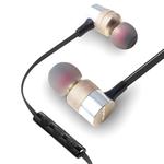 awei ES-20TY TPE In-ear Wire Control Earphone with Mic, For iPhone, iPad, Galaxy, Huawei, Xiaomi, LG, HTC and Other Smartphones(Gold)