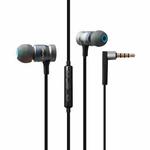 awei ES-70TY TPE In-ear Wire Control Earphone with Mic, For iPhone, iPad, Galaxy, Huawei, Xiaomi, LG, HTC and Other Smartphones(Grey)