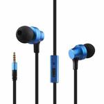 awei ES910i TPE In-ear Wire Control Earphone with Mic, For iPhone, iPad, Galaxy, Huawei, Xiaomi, LG, HTC and Other Smartphones(Blue)