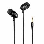 awei ES-Q2 Nylon Weave Conch Shape In-ear Earphone, For iPhone, iPad, Galaxy, Huawei, Xiaomi, LG, HTC and Other Smartphones(Black)