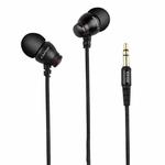 awei ES-Q6 Nylon Weave In-ear Earphone, Cable Length: 1.2m, For iPhone, iPad, Galaxy, Huawei, Xiaomi, LG, HTC and Other Smartphones(Black)