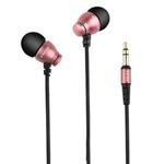 awei ES-Q6 Nylon Weave In-ear Earphone, Cable Length: 1.2m, For iPhone, iPad, Galaxy, Huawei, Xiaomi, LG, HTC and Other Smartphones(Rose Gold)