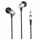 awei ES-Q6 Nylon Weave In-ear Earphone, Cable Length: 1.2m, For iPhone, iPad, Galaxy, Huawei, Xiaomi, LG, HTC and Other Smartphones(Silver)