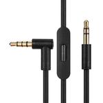 ZS0087 3.5mm Male to Male Earphone Cable with Mic & Wire-controlled, Cable Length: 1.4m(Black)
