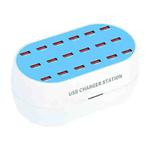 830-18 120W 18 USB Ports Multifunction Smart Charger Station AC100-240V, US Plug (White)