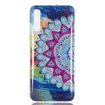Colorful Sun Flower Pattern Noctilucent TPU Soft Case for Galaxy A70