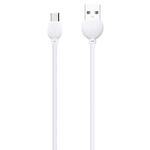 awei CL-62 2 in 1 2.5A USB-C / Type-C Charging + Transmission Aluminum Alloy Double-sided Insertion Data Cable, Length: 1m (White)