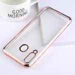 Ultra-thin Electroplating Soft TPU Protective Back Cover Case for Galaxy M30 (Rose Gold)