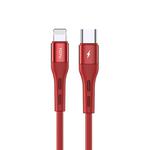 TOTUDESIGN BPD-002 Soft Series 8 Pin PD3.0 Quick Charging Cable, Length: 1m (Red)