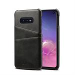 Suteni Calf Texture Protective Case for Galaxy S10 E, with Card Slots(Black)