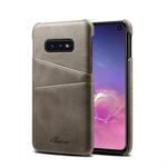 Suteni Calf Texture Protective Case for Galaxy S10 E, with Card Slots (Grey)