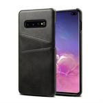 Suteni Calf Texture Protective Case for Galaxy S10 Plus, with Card Slots (Black)