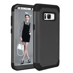 For Galaxy S8 Dropproof 3 in 1 No gap in the middle Silicone sleeve for mobile phone(Black)