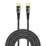 WIWU TM02 USB-C / Type-C to USB-C / Type-C PD Charging Data Cable,Length：2m(Black)