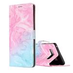 For Galaxy Note 8 Pink Green Marble Pattern Horizontal Flip Leather Case with Holder & Card Slots & Wallet