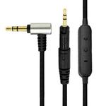 ZS0091 Wire-controlled Version Headphone Audio Cable for Audio-technica ATH-M50X M40X(Black)