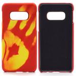 Paste Skin + PC Thermal Sensor Discoloration Case for Galaxy S10e(Orange)