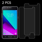 2 PCS For Galaxy J2 Prime / G532 0.26mm 9H Surface Hardness 2.5D Explosion-proof Tempered Glass Screen Film