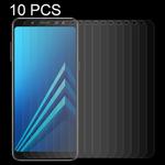 10 PCS for Galaxy A8+ (2018) 0.26mm 9H Surface Hardness 2.5D Curved Edge Tempered Glass Screen Protector