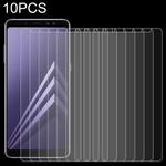 10 PCS for Galaxy A8 (2018) 0.26mm 9H Surface Hardness 2.5D Curved Edge Tempered Glass Screen Protector